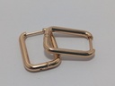 Aretes Argollas Rectangulares