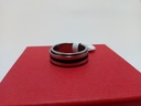 Anillo Acero con Negro