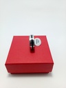 Anillo Acero con Negro