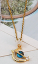 Collar Saturno con Estrellas