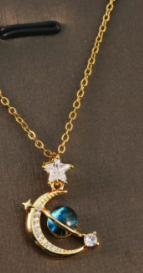 [612546] Collar Saturno con Estrellas
